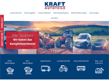 Tablet Screenshot of kraft-autoteile.de